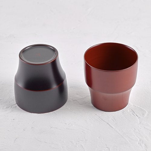 Joboji Lacquerware Nesori Cup M / Dark brown(Tameiro) By Tekiseisha