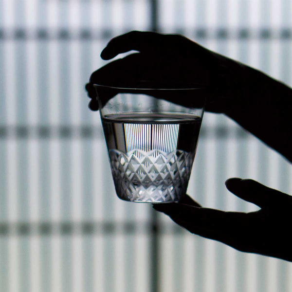 Edo-Kiriko Hail Crest 10 oz. Old Fashioned Glass (Clear) / Hirota Glass