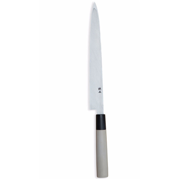 Gin-San, Silver High Carbon Stainless Steel Yanagi Knife 9˝ 1/2 (240mm) 匠練銀三鋼