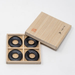Round Chopstick Rest Set of 4 - Chushin Kobo box