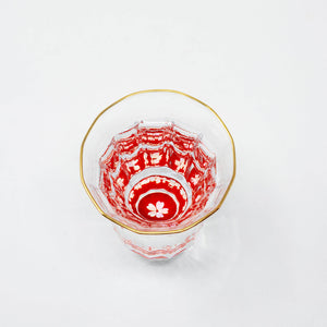 Kaleidoscope Abalone Sake Glass Amano Shikki sakura