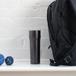 ovject Enamel Interior 3-Way Insulated Vacuum Bottle - Black-Water Bottles-ovject-santoku nyc