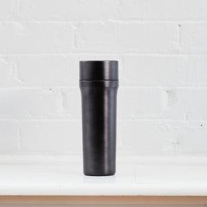 ovject Enamel Interior 3-Way Insulated Vacuum Bottle - Black-Water Bottles-ovject-santoku nyc