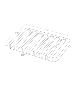 Silicone Self-Draining Soap Tray - Yamazaki Home-Soap Dish-Yamazaki Home-santoku nyc