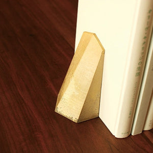 FUTAGAMI Brass Bookend - Koma Shape-Bookends-FUTAGAMI-santoku nyc