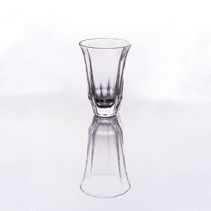 Kaleidoscope Abalone Glass gold-rimmed Cup 2.37 fl oz/70 ml - Sakura Gold -Barware-Amano Shikki-santoku nyc