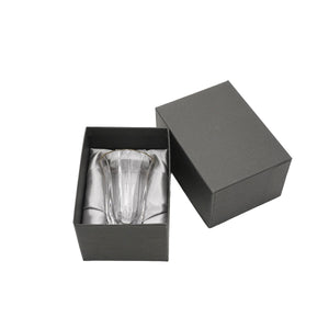 Kaleidoscope Abalone Glass gold-rimmed Cup 2.37 fl oz/70 ml - Fireworks-Inspired Black-Barware-Amano Shikki-santoku nyc