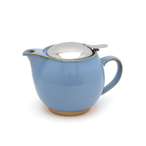 BEE HOUSE Round Teapot for One 15 oz Earth Color - ZERO JAPAN-Coffee & Tea-ZERO JAPAN-Hydrangea Blue-santoku nyc