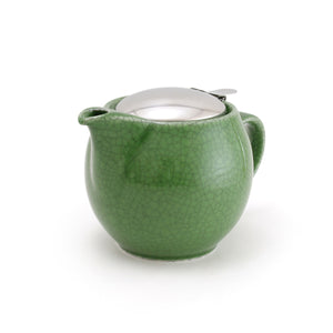 BEE HOUSE Round Teapot for Two Crackled Collection 24 oz - ZERO JAPAN-Coffee & Tea-ZERO JAPAN-Green-santoku nyc