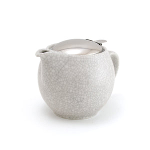 BEE HOUSE Round Teapot for Two Crackled Collection 24 oz - ZERO JAPAN-Coffee & Tea-ZERO JAPAN-White-santoku nyc