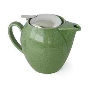 BEE HOUSE Ceramic Teapot Crackled Collection 19.6 oz - ZERO JAPAN-Coffee & Tea-ZERO JAPAN-Green-santoku nyc