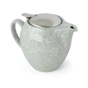 BEE HOUSE Ceramic Teapot Crackled Collection 19.6 oz - ZERO JAPAN-Coffee & Tea-ZERO JAPAN-White-santoku nyc