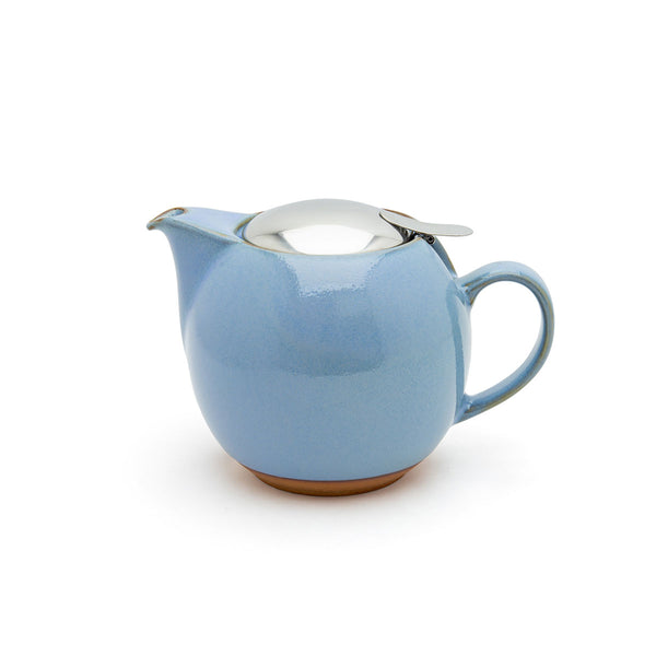 ZERO JAPAN - BEE HOUSE - ROUND TEAPOT for TWO  (24 oz) - Hydrangea Blue -