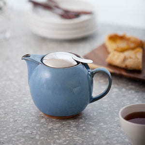 ZERO JAPAN - BEE HOUSE - ROUND TEAPOT for TWO (24 oz) - Hydrangea Blue -Coffee & Tea-ZERO JAPAN-santoku nyc