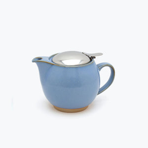 BEE HOUSE Round Teapot for One 15 oz Earth Color - ZERO JAPAN-Coffee & Tea-ZERO JAPAN-Hydrangea Blue-SANTOKU NYC