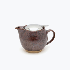 BEE HOUSE Round Teapot for One 15 oz Earth Color - ZERO JAPAN-Coffee & Tea-ZERO JAPAN-Iron Brown-SANTOKU NYC