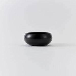 ovject Enamel Interior Thin-Lipped Side Dish Bowl -matte black-Bowls-ovject-santoku nyc