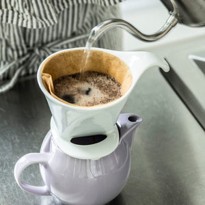 BEE HOUSE Pour-Over Ceramic Coffee Dripper - ZERO JAPAN-Coffee & Tea-ZERO JAPAN-White-santoku nyc