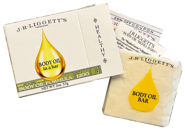 J.R. LIGGETT'S Body Oil Bar with Bamboo Wafer