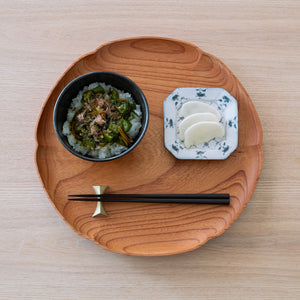 Brass Chopstick Rest Set of 5 'Flash' - FUTAGAMI-Chopstick Holders-FUTAGAMI-SANTOKU NYC
