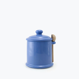 BEE HOUSE Sugar Canister with Wooden Spoon 13.5 oz - ZERO JAPAN-Kitchen-ZERO JAPAN-Blueberry-SANTOKU NYC