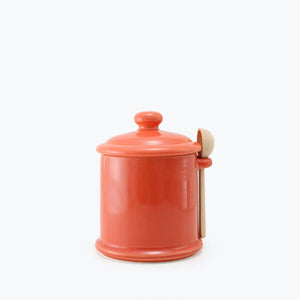 BEE HOUSE Sugar Canister with Wooden Spoon 13.5 oz - ZERO JAPAN-Kitchen-ZERO JAPAN-Carrot-SANTOKU NYC