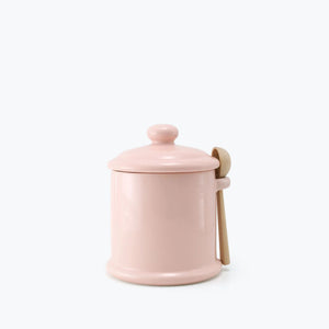 BEE HOUSE Sugar Canister with Wooden Spoon 13.5 oz - ZERO JAPAN-Kitchen-ZERO JAPAN-Pink-SANTOKU NYC