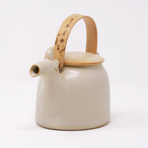 Dobin: Traditional Japanese Porcelain Teapot 'Yagi (Goat)' - ceramic japan-Tea & Coffee Ware-ceramic japan-santoku nyc