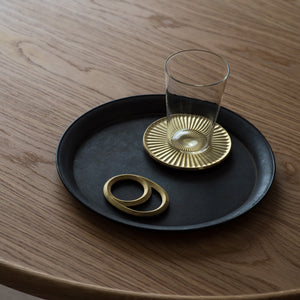 Brass Coaster 'Lightbeam' - FUTAGAMI-Coaster-FUTAGAMI-santoku nyc