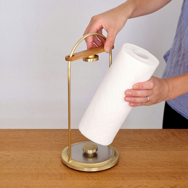 FUTAGAMI Brass Cast Surface Kitchen Paper Holder