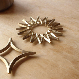 Brass Trivet 'The Galaxy' - FUTAGAMI-Kitchen & Tableware-FUTAGAMI-santoku nyc
