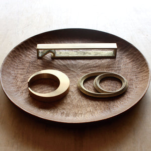 Brass Bottle Opener 'Crescent Moon' - FUTAGAMI-Kitchen & Tableware-FUTAGAMI-santoku nyc