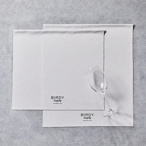 BIRDY Glass Towel M L Size with Wine Glass