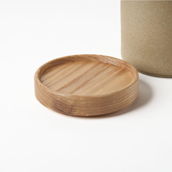 Hasami Porcelain Ash Wooden Coasters / Lid - 3.375" X 0.875"