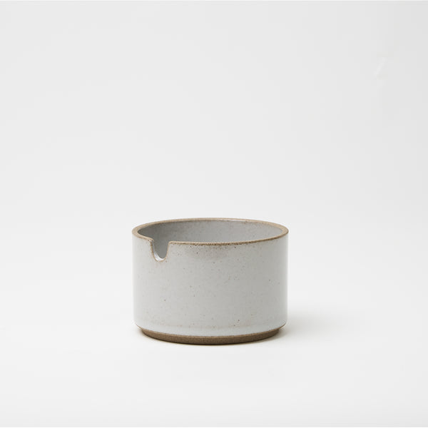 Hasami Porcelain Sugar Pot - Gloss Gray -  ø3.375" × 2.125"