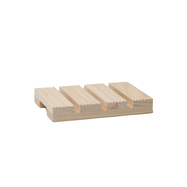 TOSARYU Hinoki Style Soap Rest - 5.0" L × 3.5" W × 0.75" H