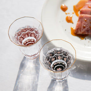 Kaleidoscope Abalone Sake Glass Amano Shikki sakura