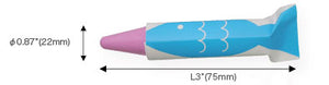 Rice Bran Wax Bath Crayons 3 Colors 'Shell' Yellow/White/Pink - kitpas-kids-kitpas-SANTOKU NYC