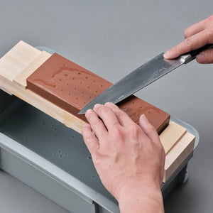 Knife Sharpening Starter Set: 5-Piece Kit with #1000 Grit Whetstone - 10Good-Kitchen-King Whetstone-santoku nyc