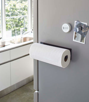 Magnetic Paper Towel Holder - Steel-Towel Holder-Yamazaki Home-santoku nyc