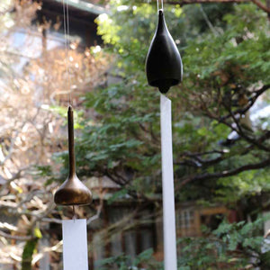 NOUSAKU Brass Wind Chime Drop - Golden Brown -Art & Collectibles-NOUSAKU-santoku nyc