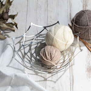 KAGO Bendable Pure Tin Basket Dahlia Large - NOUSAKU-Baskets-NOUSAKU-santoku nyc