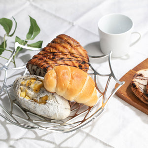 KAGO Bendable Pure Tin Basket Dahlia Large - NOUSAKU-Baskets-NOUSAKU-santoku nyc