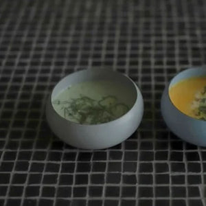 ovject Enamel Interior Thin-Lipped Side Dish Bowl -matte Light Blue-Bowls-ovject-santoku nyc