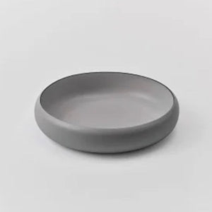 ovject Enamel Interior Multi-Purpose Serving Bowl -matte gray-Bowls-ovject-santoku nyc