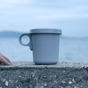 Detachable Handle Enamel Mug White - ovject-Mugs-ovject-santoku nyc