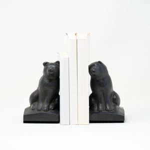 OMOSI Cast Iron A Pair of Dogs Bookend - Kojo Seisakusho-Bookends-Kojo Seisakusho-santoku nyc