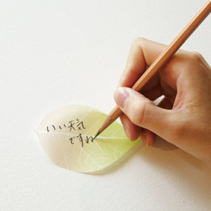 Flower Petal and Leaf Memos Leaf-Green-Stationery-paperable-santoku nyc