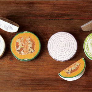 Fruits and Veggie Memo Blocks Veggies-Pumpkin-Stationery-paperable-santoku nyc
