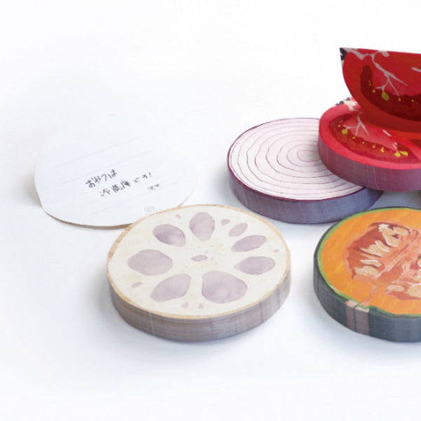 Fruits and Veggie Memo Blocks Veggies-Lotus Root